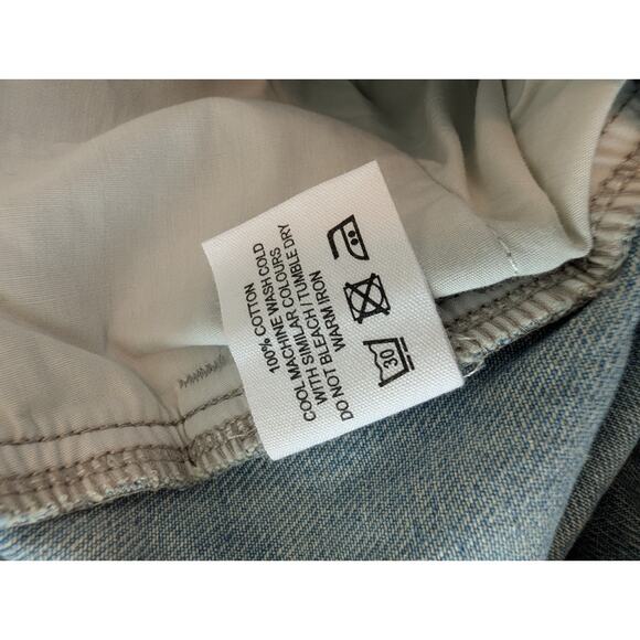 Meadows 6 Murselis Jeans Baggy Barrel Wide Leg Pants High Waisted Embroidered - Picture 11 of 15